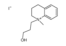 3-(1-methyl-3,4-dihydro-2H-quinolin-1-ium-1-yl)propan-1-ol,iodide结构式