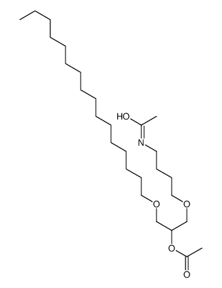 [1-(4-acetamidobutoxy)-3-hexadecoxypropan-2-yl] acetate Structure