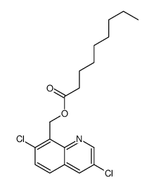 (3,7-dichloroquinolin-8-yl)methyl nonanoate结构式