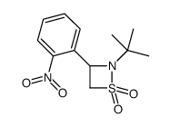 2-tert-butyl-3-(2-nitrophenyl)thiazetidine 1,1-dioxide Structure
