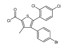 2-Thiophenecarbonyl chloride, 4-(4-bromophenyl)-5-(2,4-dichlorophenyl)-3-methyl Structure