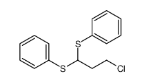 (3-chloro-1-phenylsulfanylpropyl)sulfanylbenzene Structure