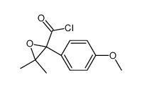 2-(4-methoxyphenyl)-3,3-dimethyloxirane-2-carbonyl chloride结构式