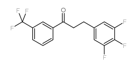 3'-TRIFLUOROMETHYL-3-(3,4,5-TRIFLUOROPHENYL)PROPIOPHENONE structure