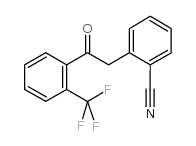 2-(2-CYANOPHENYL)-2'-TRIFLUOROMETHYLACETOPHENONE结构式