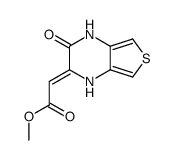 tetrahydro-1,2,3,4 oxo-2 thieno<3,4-b>pyrazine-3 ylideneacetate de methyle结构式