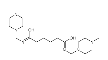 N,N'-bis[(4-methylpiperazin-1-yl)methyl]hexanediamide Structure