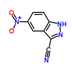 5-Nitro-1H-indazole-3-carbonitrile Structure