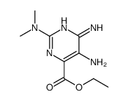 ethyl 5,6-diamino-2-(dimethylamino)pyrimidine-4-carboxylate Structure