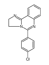 5-(4-chlorophenyl)-2,3-dihydroimidazo[1,2-c]quinazoline结构式