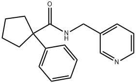 1-phenyl-N-(pyridin-3-ylmethyl)cyclopentanecarboxamide Structure