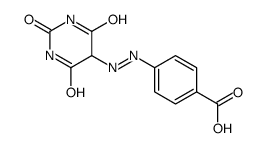 4-[(2,4,6-trioxo-1,3-diazinan-5-yl)diazenyl]benzoic acid结构式