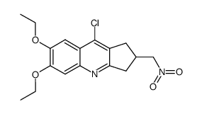 9-chloro-6,7-diethoxy-2-nitromethyl-2,3-dihydro-1H-cyclopenta[b]quinoline Structure