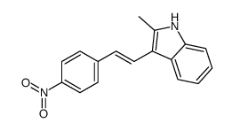 2-methyl-3-[2-(4-nitrophenyl)ethenyl]-1H-indole结构式