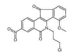 6-(3-chloro-propyl)-7-methoxy-3-nitro-6H-indeno[1,2-c]isoquinoline-5,11-dione结构式