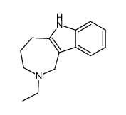 2-ethyl-3,4,5,6-tetrahydro-1H-azepino[4,3-b]indole结构式