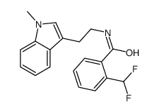 2-(difluoromethyl)-N-[2-(1-methylindol-3-yl)ethyl]benzamide Structure