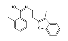 2-methyl-N-[2-(3-methyl-1-benzothiophen-2-yl)ethyl]benzamide结构式