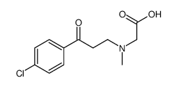 2-[[3-(4-chlorophenyl)-3-oxopropyl]-methylamino]acetic acid Structure