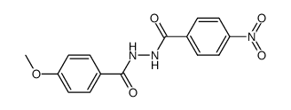 1-(4-methoxybenzoyl)-2-(4-nitrobenzoyl)hydrazine Structure