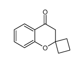 3,4-dihydrospiro[1-benzopyran-2,1'-cyclobutane]-4-one结构式