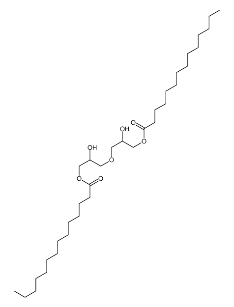 oxybis(2-hydroxypropane-3,1-diyl) dimyristate Structure