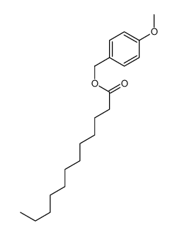 (4-methoxyphenyl)methyl laurate structure