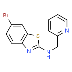 6-Bromo-N-(pyridin-2-ylmethyl)benzo[d]thiazol-2-amine structure