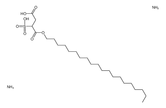 diammonium 1-icosyl 2-sulphonatosuccinate structure