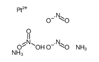 azane,nitric acid,platinum(2+),dinitrite Structure