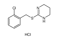 Pyrimidine, 2-[[(2-chlorophenyl)methyl]thio]-1,4,5,6-tetrahydro-, hydrochloride Structure