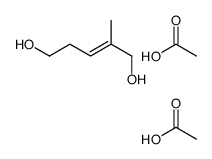 acetic acid,2-methylpent-2-ene-1,5-diol结构式