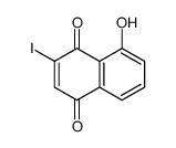 8-hydroxy-2-iodonaphthalene-1,4-dione结构式