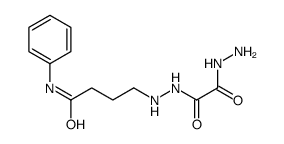 4-[2-(2-hydrazinyl-2-oxoacetyl)hydrazinyl]-N-phenylbutanamide结构式