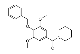 (3,5-dimethoxy-4-phenylmethoxyphenyl)-piperidin-1-ylmethanone结构式