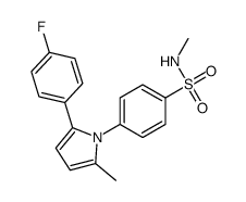 4-(2-(4-fluoro-phenyl)-5-methyl-pyrrol-1-yl)-N-methyl-benzenesulfonamide Structure