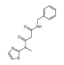 N-benzyl-N'-(2-thiazolyl)-N'-methylmalonamide Structure