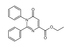 3,4-Dihydro-4-oxo-2,3-diphenyl-6-pyrimidincarbonsaeure-ethylester结构式