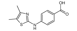 4-(4,5-DIMETHYLTHIAZOL-2-YLAMINO)BENZOIC ACID structure