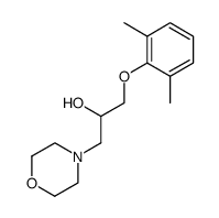 1-(2,6-dimethyl-phenoxy)-3-morpholin-4-yl-propan-2-ol结构式