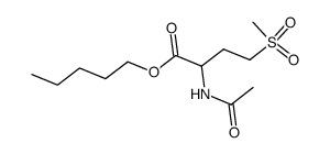N-Acetyl-methionin-amylester-S,S-dioxid结构式