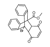 6-Brom-2,5-dioxo-2,5,15,16-tetrahydro-triptycen-carbonsaeure-(1)-methylester Structure