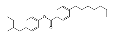 [4-(2-methylbutyl)phenyl] 4-heptylbenzoate Structure