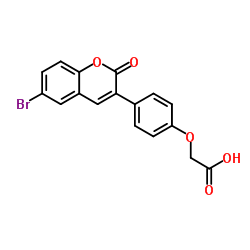 [4-(6-Bromo-2-oxo-2H-chromen-3-yl)phenoxy]acetic acid Structure