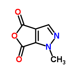 1-Methyl-1H-furo[3,4-c]pyrazole-4,6-dione结构式