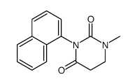 1-methyl-3-naphthalen-1-yl-1,3-diazinane-2,4-dione结构式