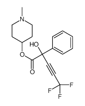 (1-methylpiperidin-4-yl) 5,5,5-trifluoro-2-hydroxy-2-phenylpent-3-ynoate结构式