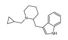 3-[[1-(cyclopropylmethyl)piperidin-2-yl]methyl]-1H-indole结构式