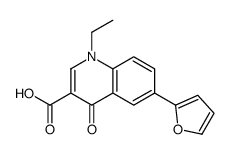 1-Ethyl-6-(2-furyl)-4-oxo-1,4-dihydro-3-quinolinecarboxylic acid Structure