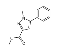 methyl 1-methyl-5-phenyl-1H-pyrazole-3-carboxylate结构式